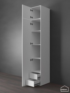 Шкаф с антресолью Linnea MHR-1POA-4 2450х400х510 (Белый-М 11.1.1) в Краснокамске - krasnokamsk.mebel24.online | фото 5