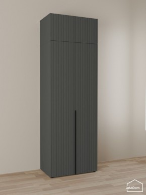 Шкаф с антресолью Linnea MHR-2A-4 2450х800х510 (Графит-М 11.1.25) в Краснокамске - krasnokamsk.mebel24.online | фото 1