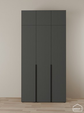 Шкаф с антресолью Linnea MHR-3A-1 2450х1200х510 (Графит-М 11.1.25) в Краснокамске - krasnokamsk.mebel24.online | фото