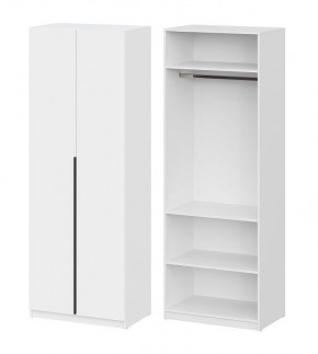 Шкаф ШК-5 + 2 полки (800) Белый текстурный в Краснокамске - krasnokamsk.mebel24.online | фото