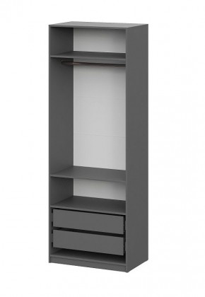 Шкаф ШК-5 + 2 полки + ящики (800) Графит в Краснокамске - krasnokamsk.mebel24.online | фото 4