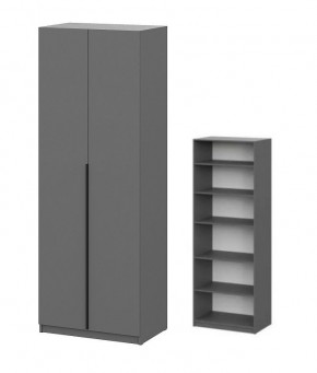 Шкаф ШК-5 + 4 полки (800) Графит в Краснокамске - krasnokamsk.mebel24.online | фото 1