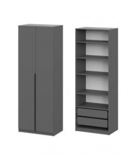 Шкаф ШК-5 + 4 полки + ящики (800) Графит в Краснокамске - krasnokamsk.mebel24.online | фото