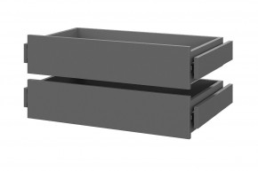 Шкаф ШК-5 + 4 полки + ящики (800) Графит в Краснокамске - krasnokamsk.mebel24.online | фото 2
