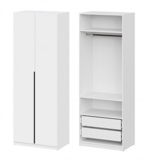 Шкаф ШК-5 + 2 полки + ящики (800) Белый текстурный в Краснокамске - krasnokamsk.mebel24.online | фото