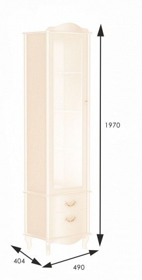 Шкаф-витрина Джульетта в Краснокамске - krasnokamsk.mebel24.online | фото 2