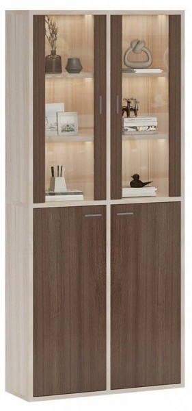 Шкаф-витрина Домино СУ(ш2в2)+2ФС+2ФГ в Краснокамске - krasnokamsk.mebel24.online | фото 2