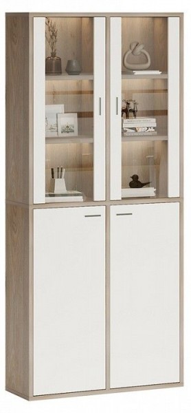 Шкаф-витрина Домино СУ(ш2в2)+2ФС+2ФГ в Краснокамске - krasnokamsk.mebel24.online | фото 2