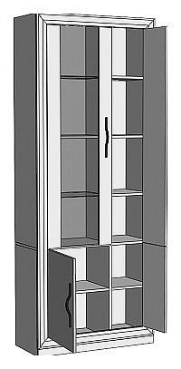 Шкаф-витрина Нобиле ШВтВ-ФСД-ФГК в Краснокамске - krasnokamsk.mebel24.online | фото 2