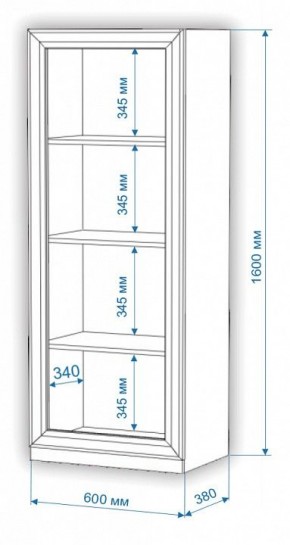 Шкаф-витрина Нобиле ВтН-ФС-ФГ в Краснокамске - krasnokamsk.mebel24.online | фото 2