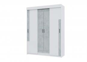 Спальный гарнитур VICTOR (модульный) Белый-Бетон в Краснокамске - krasnokamsk.mebel24.online | фото 13