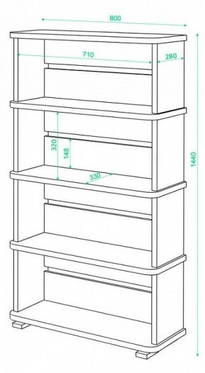 Стеллаж Б-25/4 в Краснокамске - krasnokamsk.mebel24.online | фото 2