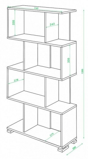 Стеллаж Домино нельсон СЛ-5-4 в Краснокамске - krasnokamsk.mebel24.online | фото 2