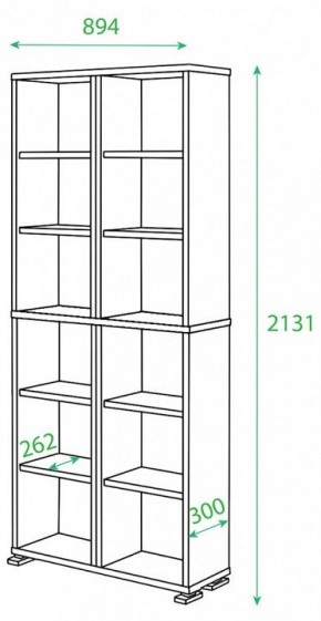 Стеллаж Домино ПУ-30-1 в Краснокамске - krasnokamsk.mebel24.online | фото 2