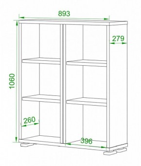 Стеллаж Домино ПУ-50-1 в Краснокамске - krasnokamsk.mebel24.online | фото 2