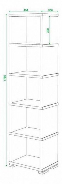 Стеллаж Домино СБ-15/5 в Краснокамске - krasnokamsk.mebel24.online | фото 2