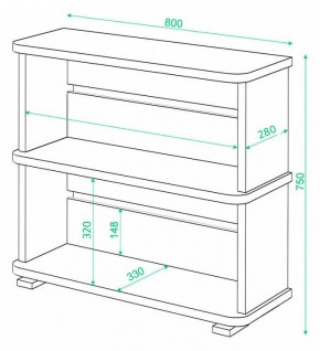 Стеллаж Домино СБ-25/2 в Краснокамске - krasnokamsk.mebel24.online | фото 3