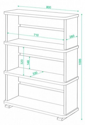 Стеллаж Домино СБ-25/3 в Краснокамске - krasnokamsk.mebel24.online | фото 3