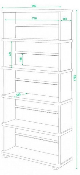 Стеллаж Домино СБ-25/5 в Краснокамске - krasnokamsk.mebel24.online | фото 3