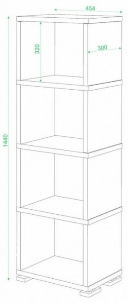 Стеллаж-колонка Домино СБ-15/4 в Краснокамске - krasnokamsk.mebel24.online | фото 3