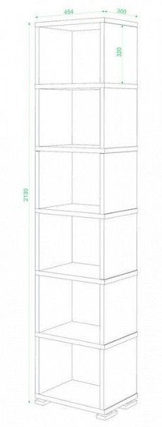 Стеллаж-колонка СБ-15/6 в Краснокамске - krasnokamsk.mebel24.online | фото 2
