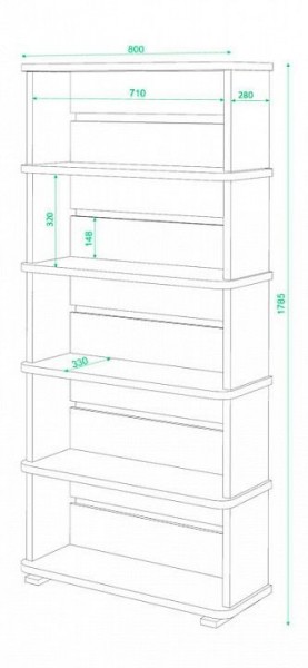 Стеллаж СБ-25/5 в Краснокамске - krasnokamsk.mebel24.online | фото 2
