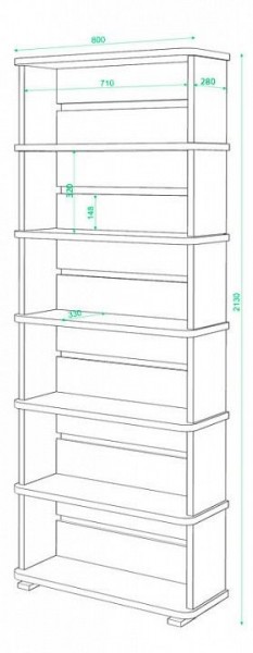 Стеллаж СБ-25/6 в Краснокамске - krasnokamsk.mebel24.online | фото 2