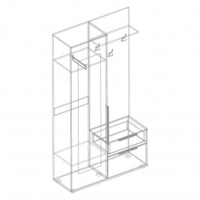 СТИЛ Прихожая (модульная) в Краснокамске - krasnokamsk.mebel24.online | фото 3