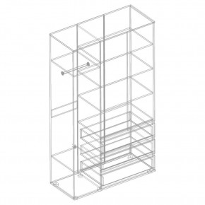 СТИЛ Шкаф 3-ств с 3 ящиками в Краснокамске - krasnokamsk.mebel24.online | фото 2
