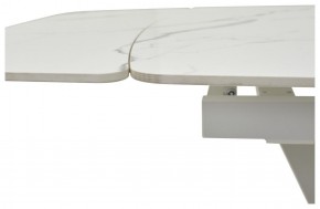 Стол ALATRI 120 GLOSS STATUARIO WHITE SOLID CERAMIC / WHITE, ®DISAUR в Краснокамске - krasnokamsk.mebel24.online | фото 3