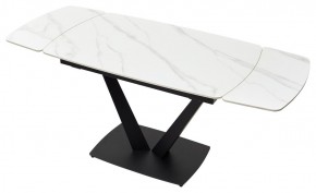 Стол ALATRI 120 MATT WHITE MARBLE SOLID CERAMIC / BLACK, ®DISAUR в Краснокамске - krasnokamsk.mebel24.online | фото 4