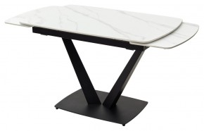 Стол ALATRI 120 MATT WHITE MARBLE SOLID CERAMIC / BLACK, ®DISAUR в Краснокамске - krasnokamsk.mebel24.online | фото 8