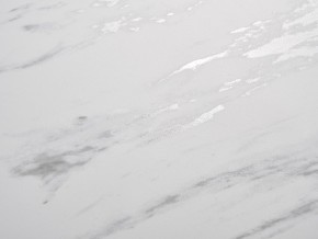 Стол BELLUNO 160 MARBLES KL-99 Белый мрамор матовый, итальянская керамика/ белый каркас, ®DISAUR в Краснокамске - krasnokamsk.mebel24.online | фото 3