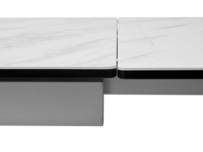 Стол BELLUNO 160 MARBLES KL-99 Белый мрамор матовый, итальянская керамика/ белый каркас, ®DISAUR в Краснокамске - krasnokamsk.mebel24.online | фото 9