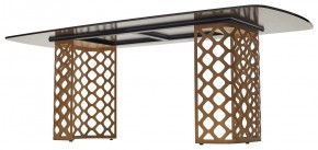 Стол CHIAVARI 220 KL-188 Контрастный мрамор матовый, итальянская керамика / Шампань, ®DISAUR в Краснокамске - krasnokamsk.mebel24.online | фото 5