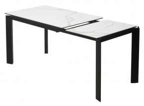 Стол CORNER 120 MATTE STATUARIO Белый мрамор матовый керамика, стекло/ черный каркас, ®DISAUR в Краснокамске - krasnokamsk.mebel24.online | фото 4