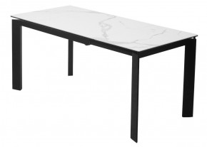 Стол CORNER 120 MATTE STATUARIO Белый мрамор матовый керамика, стекло/ черный каркас, ®DISAUR в Краснокамске - krasnokamsk.mebel24.online | фото 6