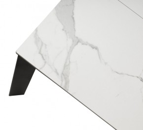 Стол CORNER 120 MATTE STATUARIO Белый мрамор матовый керамика, стекло/ черный каркас, ®DISAUR в Краснокамске - krasnokamsk.mebel24.online | фото 8
