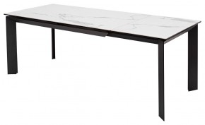 Стол CREMONA 140 MATTE STATUARIO Белый мрамор матовый, керамика/ черный каркас, ®DISAUR в Краснокамске - krasnokamsk.mebel24.online | фото 5