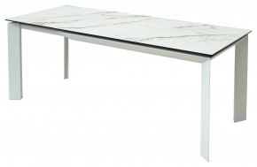 Стол CREMONA 160 KL-188 Контрастный мрамор / белый каркас, ®DISAUR в Краснокамске - krasnokamsk.mebel24.online | фото 3