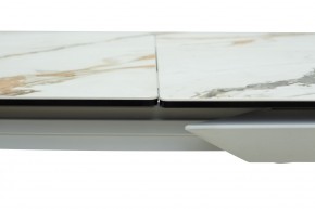 Стол CREMONA 160 KL-188 Контрастный мрамор / белый каркас, ®DISAUR в Краснокамске - krasnokamsk.mebel24.online | фото 5