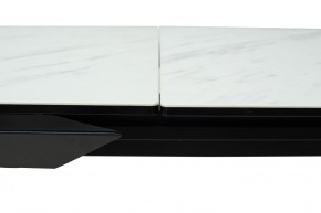 Стол CREMONA 160 KL-99 Белый мрамор матовый, итальянская керамика / черный каркас, ®DISAUR в Краснокамске - krasnokamsk.mebel24.online | фото 4