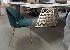 Стол ENNA 220 KL-188 Контрастный мрамор матовый, итальянская керамика/ каркас цвета шампань, ®DISAUR в Краснокамске - krasnokamsk.mebel24.online | фото 7