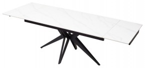 Стол FORIO 160 MATT WHITE MARBLE SOLID CERAMIC / BLACK, ®DISAUR в Краснокамске - krasnokamsk.mebel24.online | фото 6