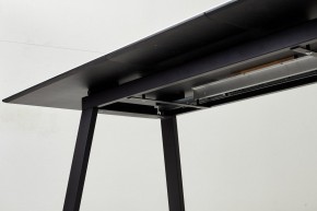 Стол Франк 180 БЕЛЫЙ МРАМОР, стекло / ЧЕРНЫЙ М-City в Краснокамске - krasnokamsk.mebel24.online | фото 4