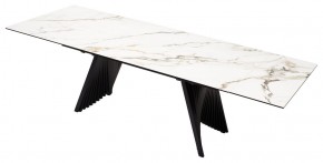 Стол IVAR 180 MARBLES KL-188 Контрастный мрамор, итальянская керамика, ®DISAUR в Краснокамске - krasnokamsk.mebel24.online | фото 5