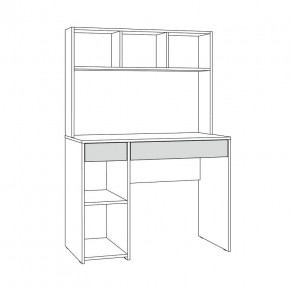 Стол компьютерный 12.77 F Комфорт (Дуб Золотой CRAFT) в Краснокамске - krasnokamsk.mebel24.online | фото 2