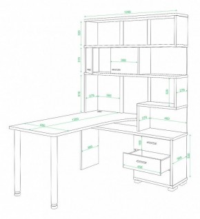 Стол компьютерный Домино нельсон СР-420-130 в Краснокамске - krasnokamsk.mebel24.online | фото 2