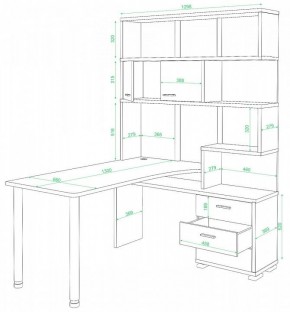 Стол компьютерный Домино нельсон СР-420/130 в Краснокамске - krasnokamsk.mebel24.online | фото 2