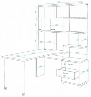 Стол компьютерный Домино нельсон СР-420/170 в Краснокамске - krasnokamsk.mebel24.online | фото 2